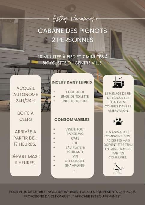 Les Cabanes De L'Airial Pignots Andernos-les-Bains Exteriör bild